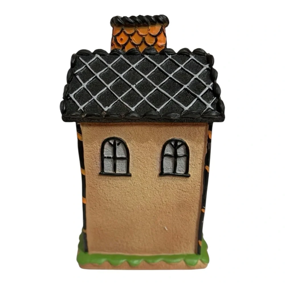CANDY CORN LANE Halloween Led Haunted House Light Up Frosted 10
